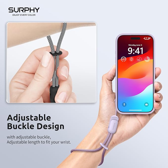 SURPHY 2 Pack Phone Lanyard for Cellphone Case, Phone Wrist Strap for Case