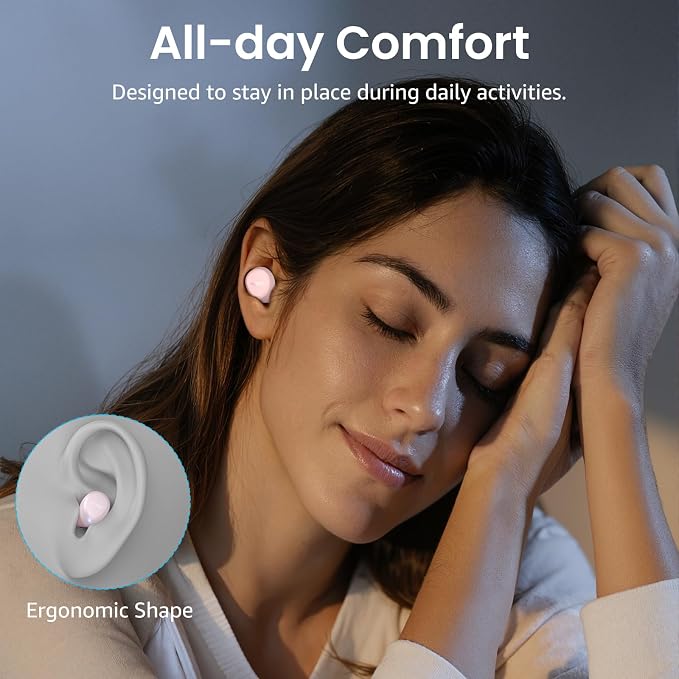 TOZO A1 Wireless Earbuds Bluetooth 5.3 Light Weight in Ear Headphones | IPX5 Waterproof, 2 Mics for AI Calls, Immersive Premium Sound Bass Ear buds with Charging Case, 32 Presets EQ via TOZO App