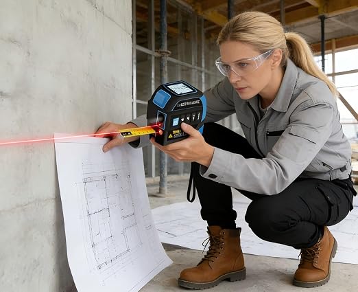 Tape Measure 4-in-1 Laser Digital Measuring Tape & 40m/131ft Laser Distance