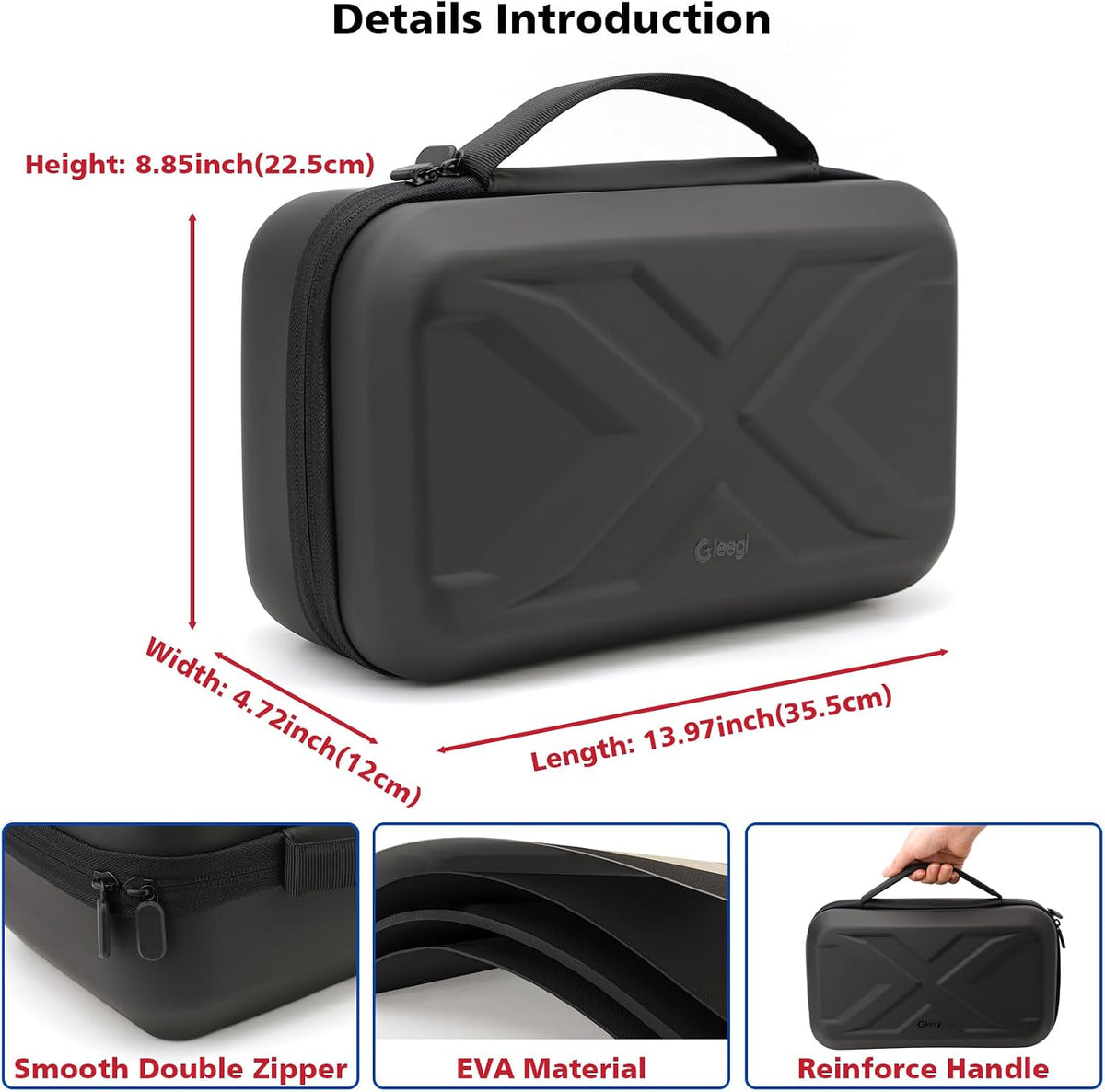 EVA Protection Case Compatible with NOCO Jump Starters - Boost GB150: 3000A/Boost X GBX155: 4250A UltraSafe Jump Starter(CASE ONLY)