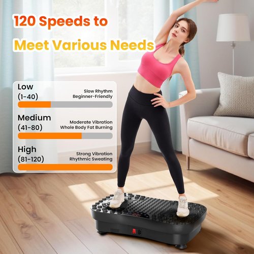 AXV Vibration Plate - Full Body Fitness Machine for Lymphatic Drainage & Weight Loss | Gym Shaker Pad