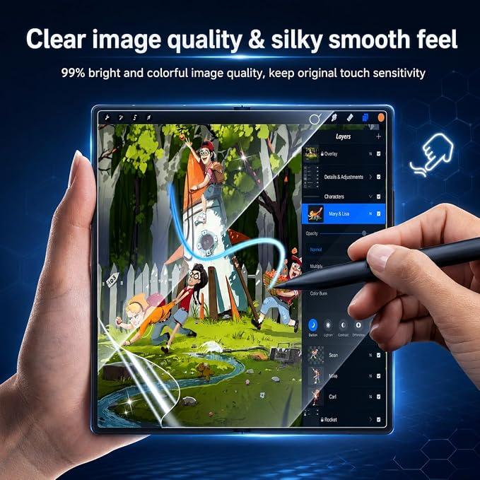 V-PORYADKU 3 Pack for Samsung Galaxy Z Fold 7 Screen Protector + 3 Pack Camera