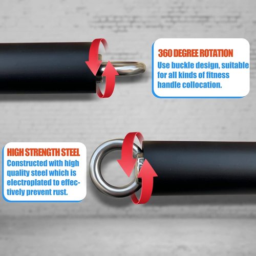 KORIKAHM LAT Pull Down Bar - Non-Detachable Cable Attachment for Weightlifting | Gym Resistance Band Bar