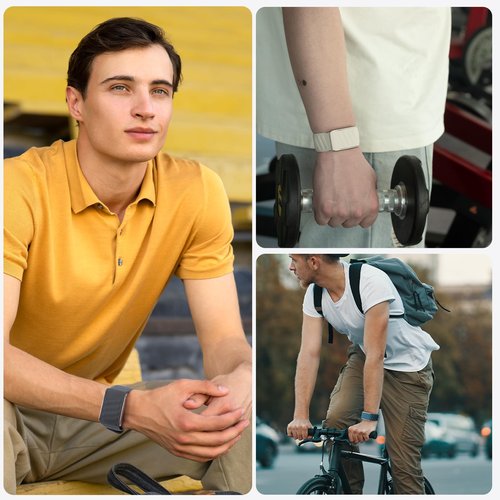 mimo Silicone Sport Band Compatible with WHOOP 5.0, Breathable Adjustable Waterproof Replacement Wristband Strap for Men & Women (Orange, For Whoop 5.0)