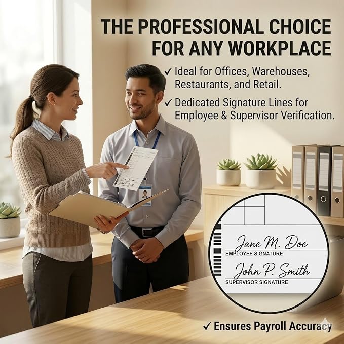 44100-10 Employee Time Cards, – Compatible
