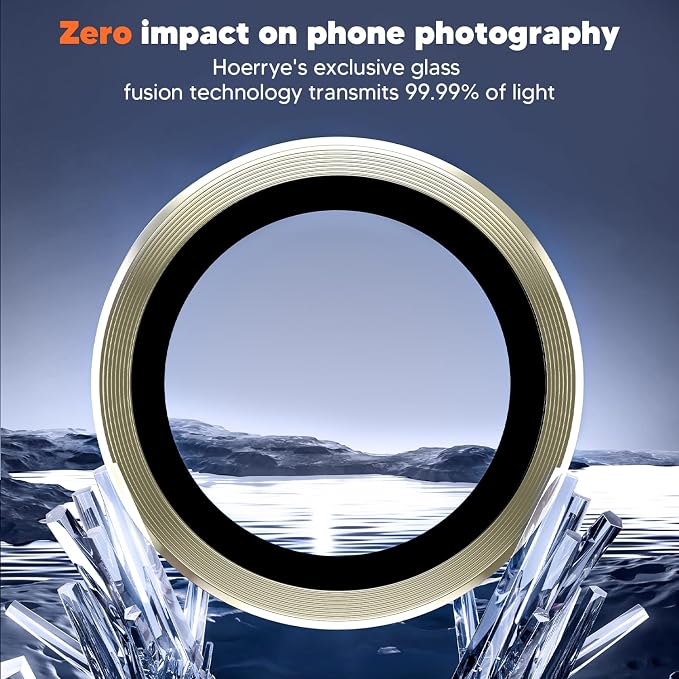 Hoerrye for Samsung Galaxy S24 Ultra Camera Lens Protector, Case-Friendly