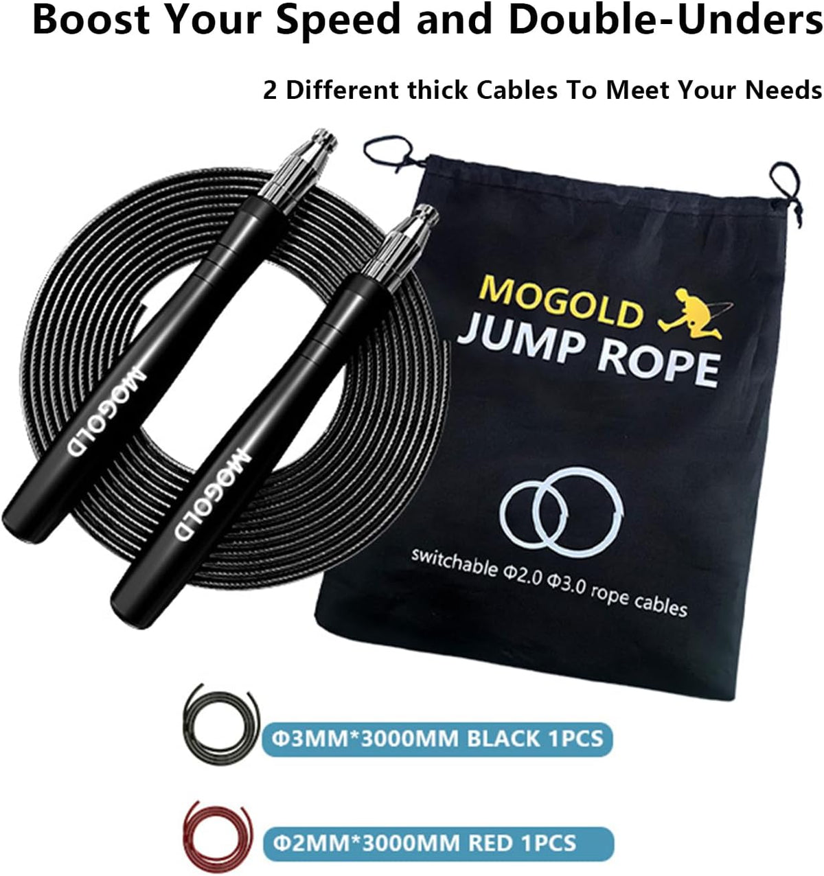 Skiennix Speed Ropes | Premium Tangle-Free Jump Rope for Men & Women - Ideal for Boxing & CrossFit