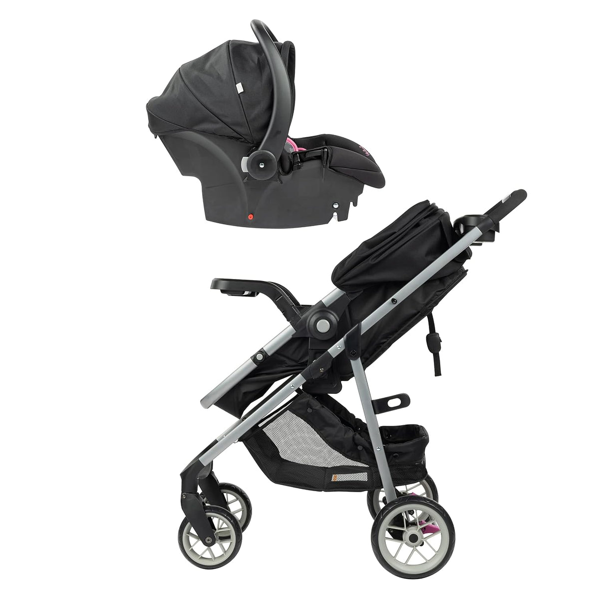 Disney Baby Minnie Mouse Grow and Go Modular Travel System, Simply Minnie & Baby Health & Grooming Kit, Minnie, One Size