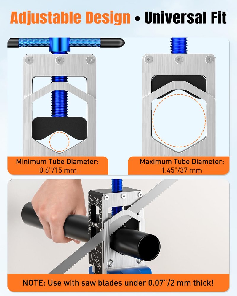 Pawfly Bike Saw Guide for Road Mountain Bike Fork Steerer Seat Post Handlebar, Adjustable Cut Saw Guide with 1-1/8" Carbon Headset Spacers, Carbon Fiber Aluminum Alloy Tube Cutting Tool Cutting Guide