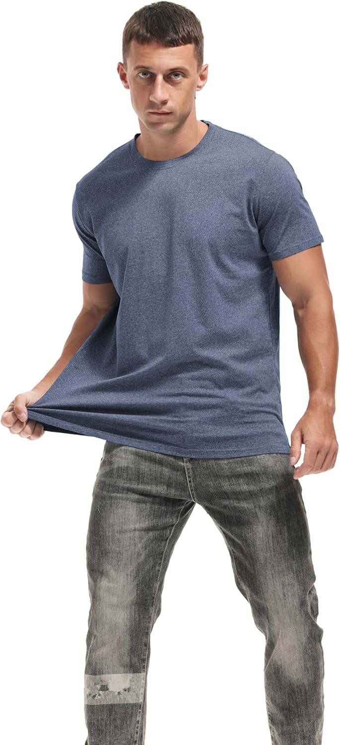 VEIISAR Premium Men's Crew Neck T-Shirts - Soft, Stylish Casual Tees in Sizes S-4XL