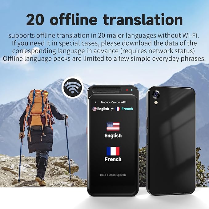 Language Translator Device No WiFi Needed, 150+ Languages Translation in Real