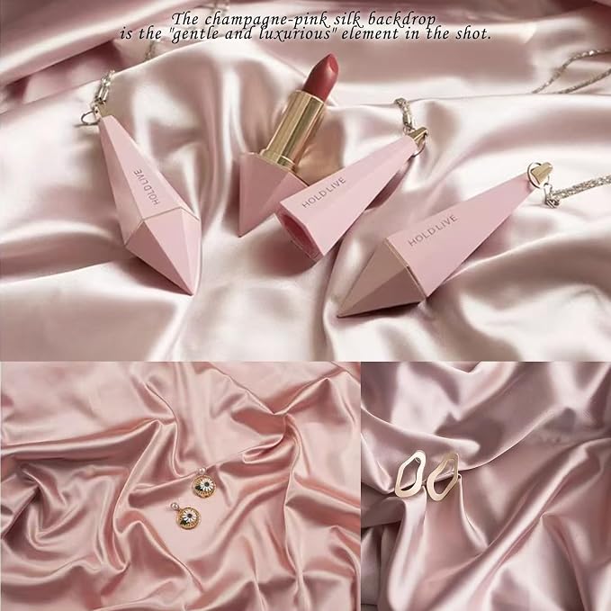 6PCS Product Photography Backdrop, Luxury Silk Texture Photo Props