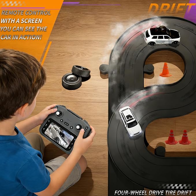 RC Car with Camera and 4.5" Screen, 1080P FPV Remote Control Car with Rotating