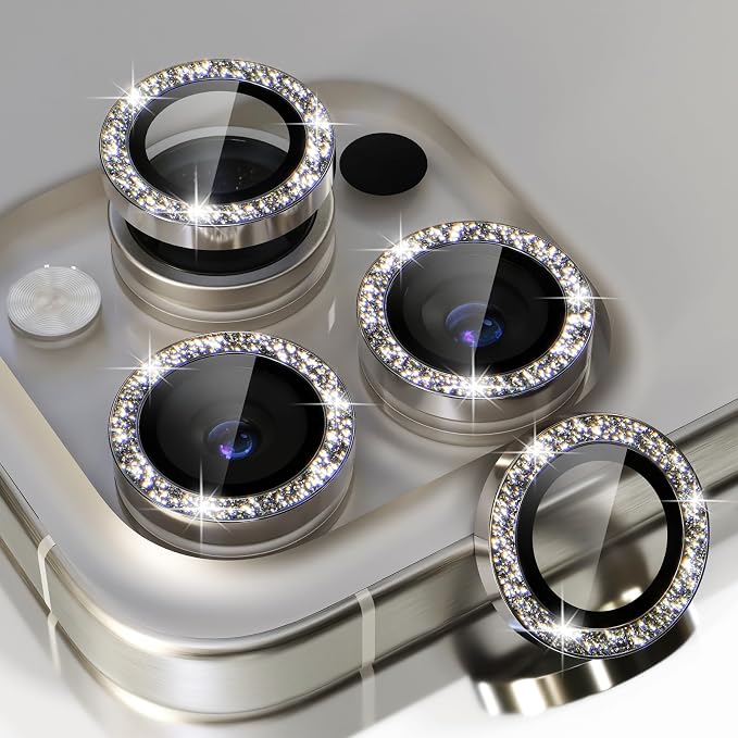 Choiche Compatible for iPhone 15 Pro/iPhone 15 Pro Max Camera Lens Protector