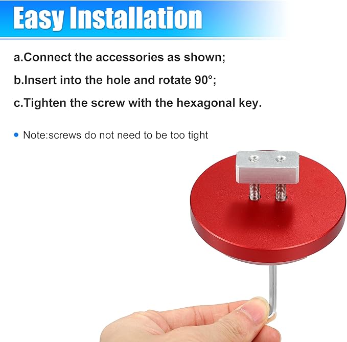 X AUTOHAUX 4 Pcs Aluminum Jack Pads Jack Pucks for Chevrolet Corvette C5 C6 C7 C8 Z06 ZR1 1997-2021 Jacking Lift Pad Jack Lift Point Pad Adapter Red
