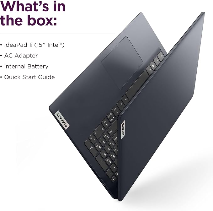 Lenovo 2026 Laptop, 15.6" FHD, 8GB DDR5, 512GB SSD, Copilot AI+Intel CPU | WiFi 6 & Bluetooth, Windows 11 Home, Office 365, Long Battery Life & Portable Design, Ideal for for Business & Students