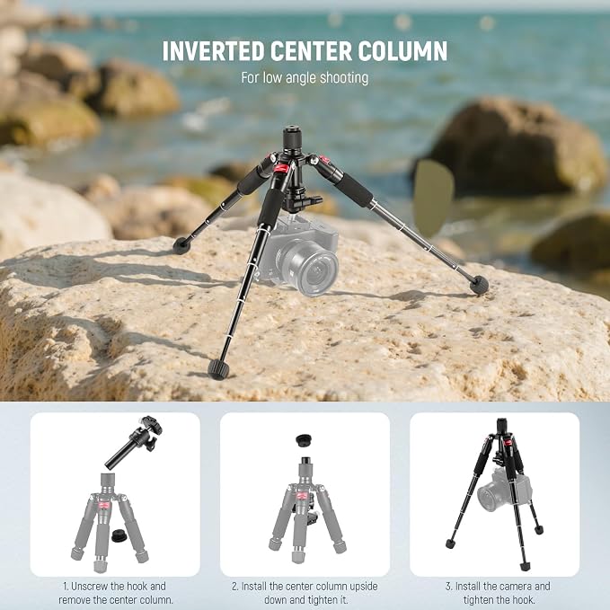NEEWER Portable Travel Mini Tabletop Tripod, Aluminum Alloy 20''/ 50cm Desktop