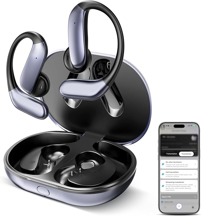 AI Translation Earbuds: 170 Languages & 0.45s Instant Real-Time Translator