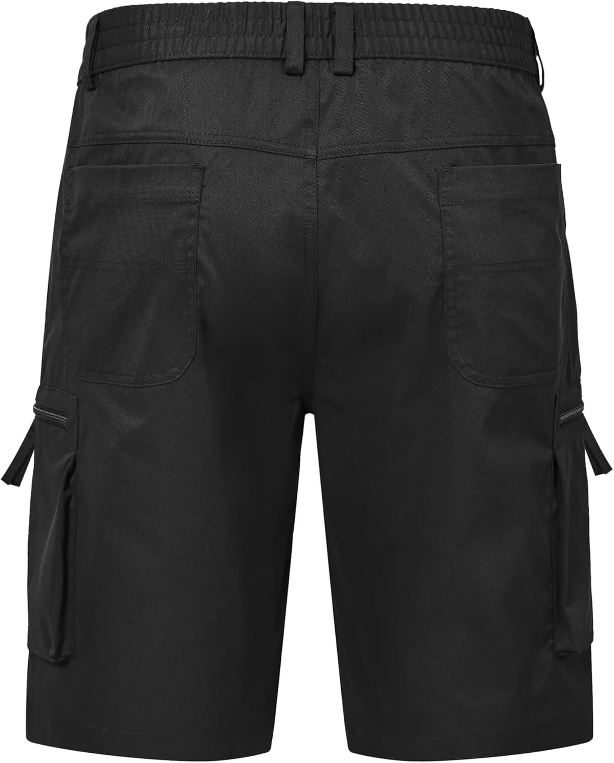 QPNGRP Men's Cargo Shorts - 9" Inseam, Stretch Waist, 6 Pockets for Ultimate Comfort