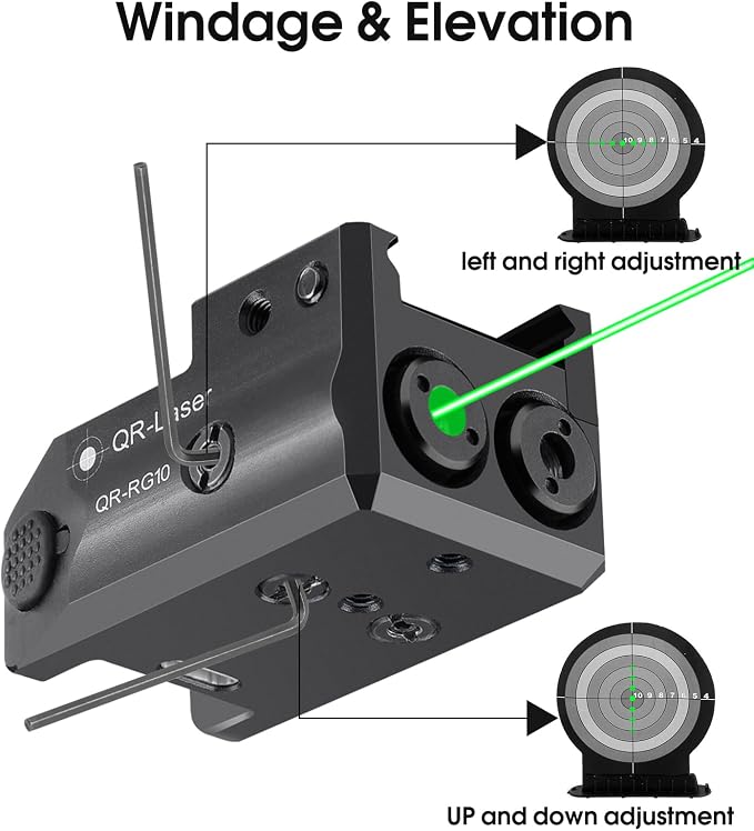 Red Green Purple Blue Laser Light Combo, 800 Lumens Tactical Flashlight Laser