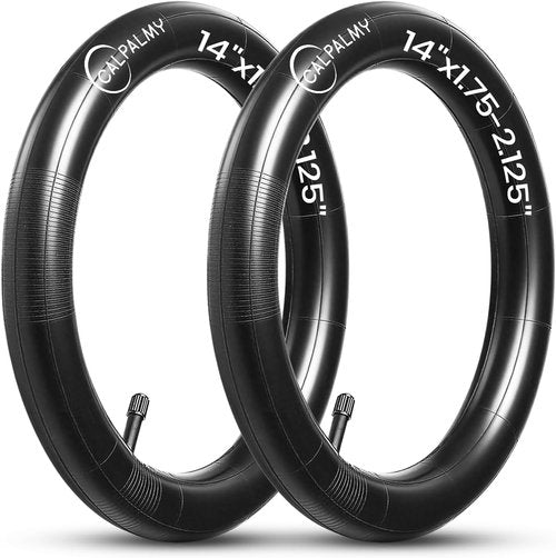 CALPALMY Kids Bike Inner Tubes - 12" to 28" Sizes, 2 Pack, Fits 1.75/1.95/2.125 Widths with Schrader Valve