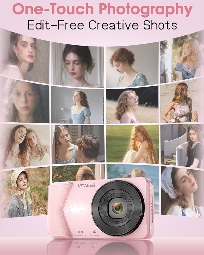 Digital Camera, Autofocus 48MP 4K Camera