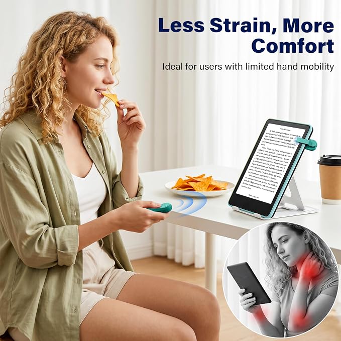Page Turner for Kindle Paperwhite Oasis Kobo eReaders, Camera Camcorder Remote