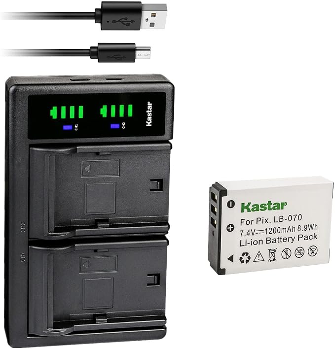 Kastar LB-070 Battery and LTD2 USB Charger Replacement