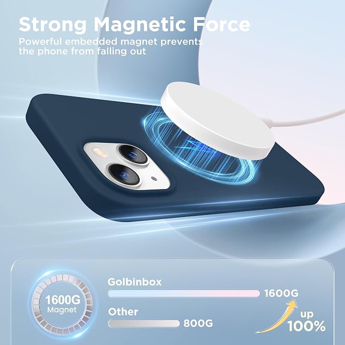 GolbinBox Magnetic for iPhone 13 Case & iPhone 14 Case, Compatible