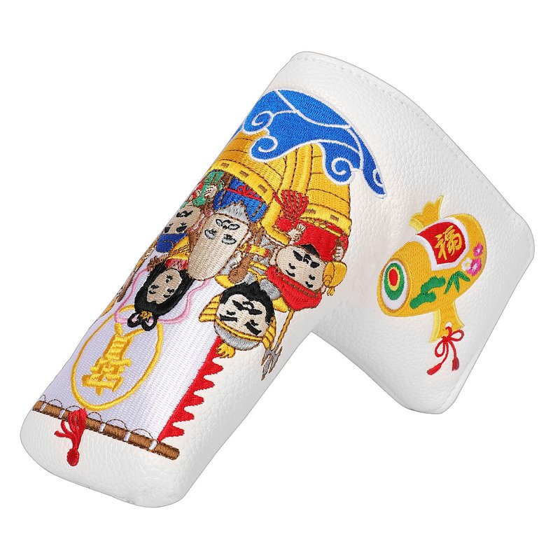 SHABIER Golf Blade Headcover with Shichi-fuku-jin Design for Blade Headcover