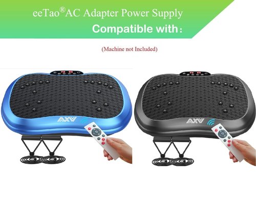 eeTao AC in Power Cord Outlet Socket Cable Plug Lead Compatible with AXV ‎FR78 ‎Slim Boat ‎Vibration Plate Exercise Machine Whole Body Workout Vibrate Fitness Platform Lymphatic Drainage Machine
