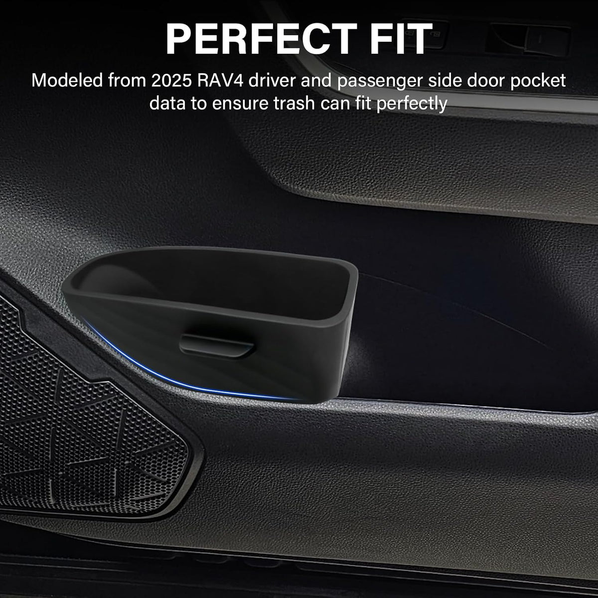 for Toyota Rav4 Accessories 2025 2024-2019 Door Side Trash Can Garbage Bin Storage Box Tray (2 Pcs)