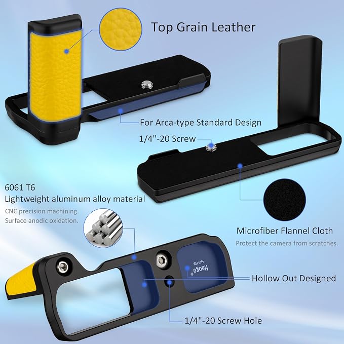 Haoge HG-S9-Y Handle HandGrip for Panasonic LUMIX S9 Camera Body S9K L-Shape