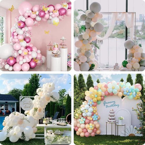 CUSZOY Electric Balloon Pump 600W, Fast Balloon Blower with 6 Balloon Arch Kits, Dual Nozzle & 2 Modes, Portable Air Pump for Balloon Decor for Party, Wedding, Birthday - Professional Balloon Pump