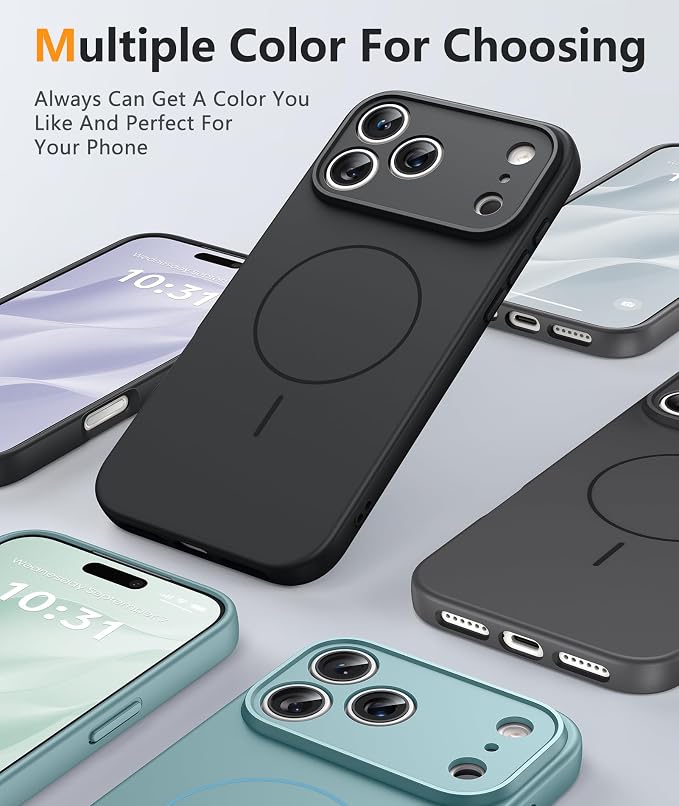 FNTCASE for iPhone 17 Pro Case: Integrated Silicone Phone Cases