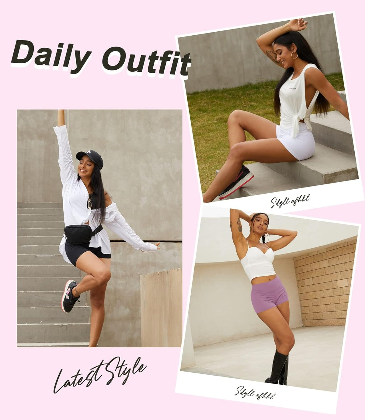 TNNZEET Biker Shorts for Women - High Waisted Tummy Control | 8"/5"/3" Spandex Workout & Yoga Shorts