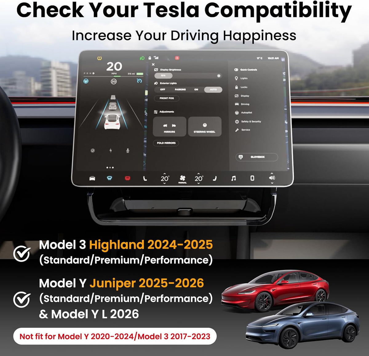 Under Screen Storage for Model Y/3 (Juniper/Highland)