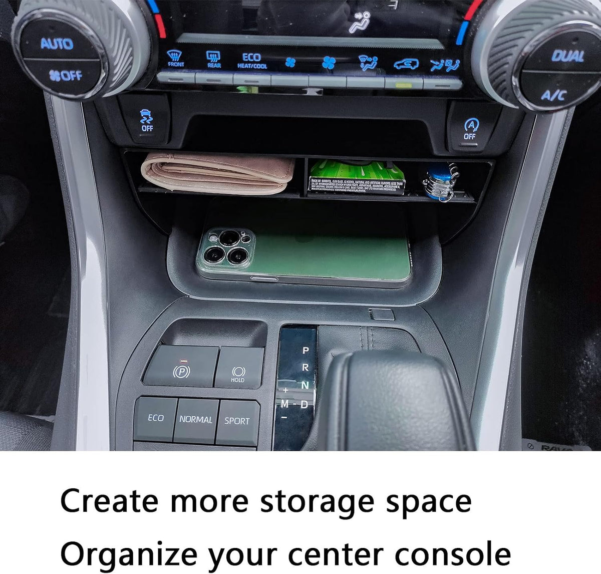 3PCS Center Console Organizer Tray for Toyota RAV4 2019-2025 /21-2025 Prime