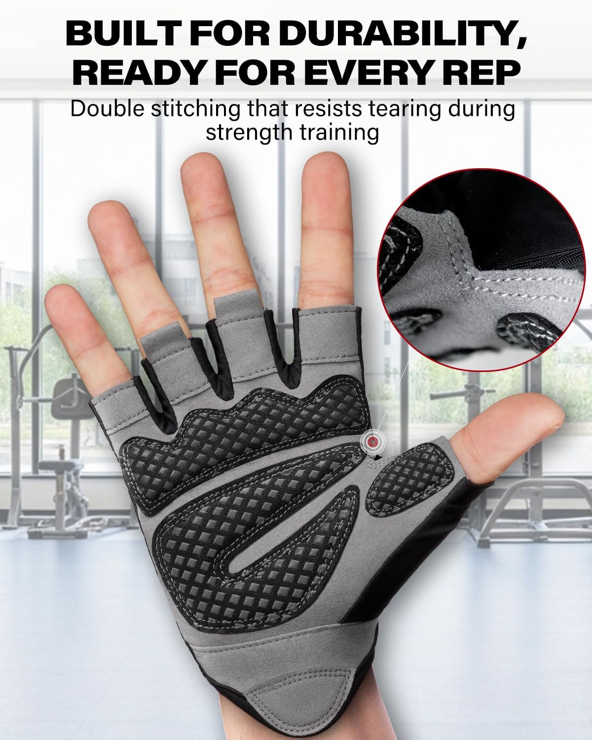 VINSGUIR Workout Gloves - Lightweight Weight Lifting Gloves with Excellent Grip for Fitness & Climbing | Unisex