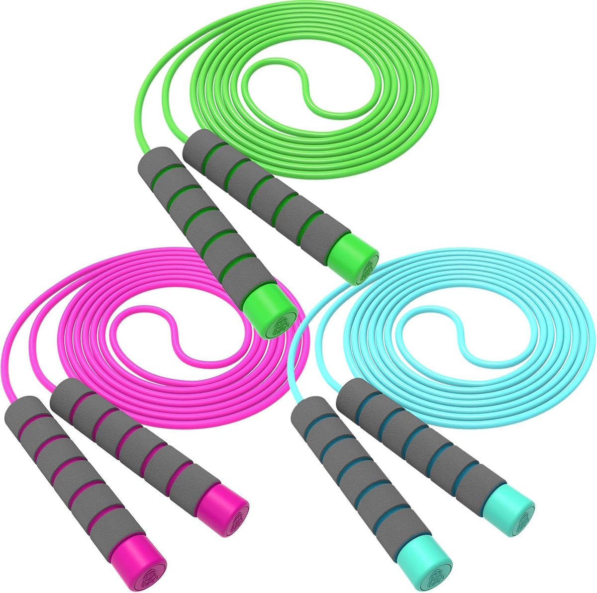 Skiennix Adjustable Jump Rope for Kids | Soft Foam Handles for Comfortable Skipping - Perfect for Outdoor Fitness