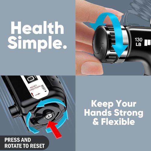 HiKeep Grip Strength Trainer - Forearm & Hand Strengthener (2 Pack) | Enhance Grip Power & Endurance