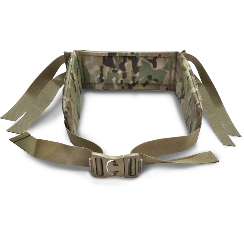 USGI GEAR MultiCam Military Medium Backpack Molle Waistbelt – Medium Pack Heavy Duty Backpack Waistbelt Compatible with Army Rucksack – MultiCam US Military Attachment Waist belt