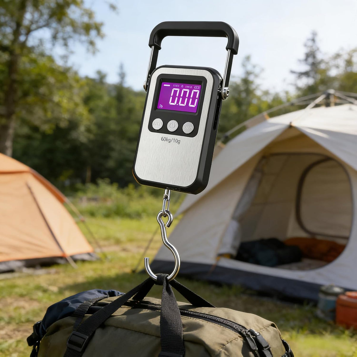 Portable Digital Luggage Scale by [Brand Name] - 132lb Capacity | Ideal for Travel & Fishing