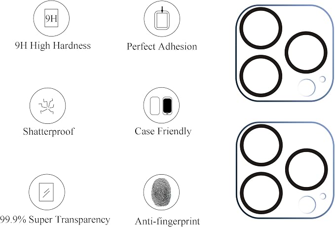 Ailun Camera Lens Protector for iPhone 13 Pro & iPhone 13 Pro Max, Tempered
