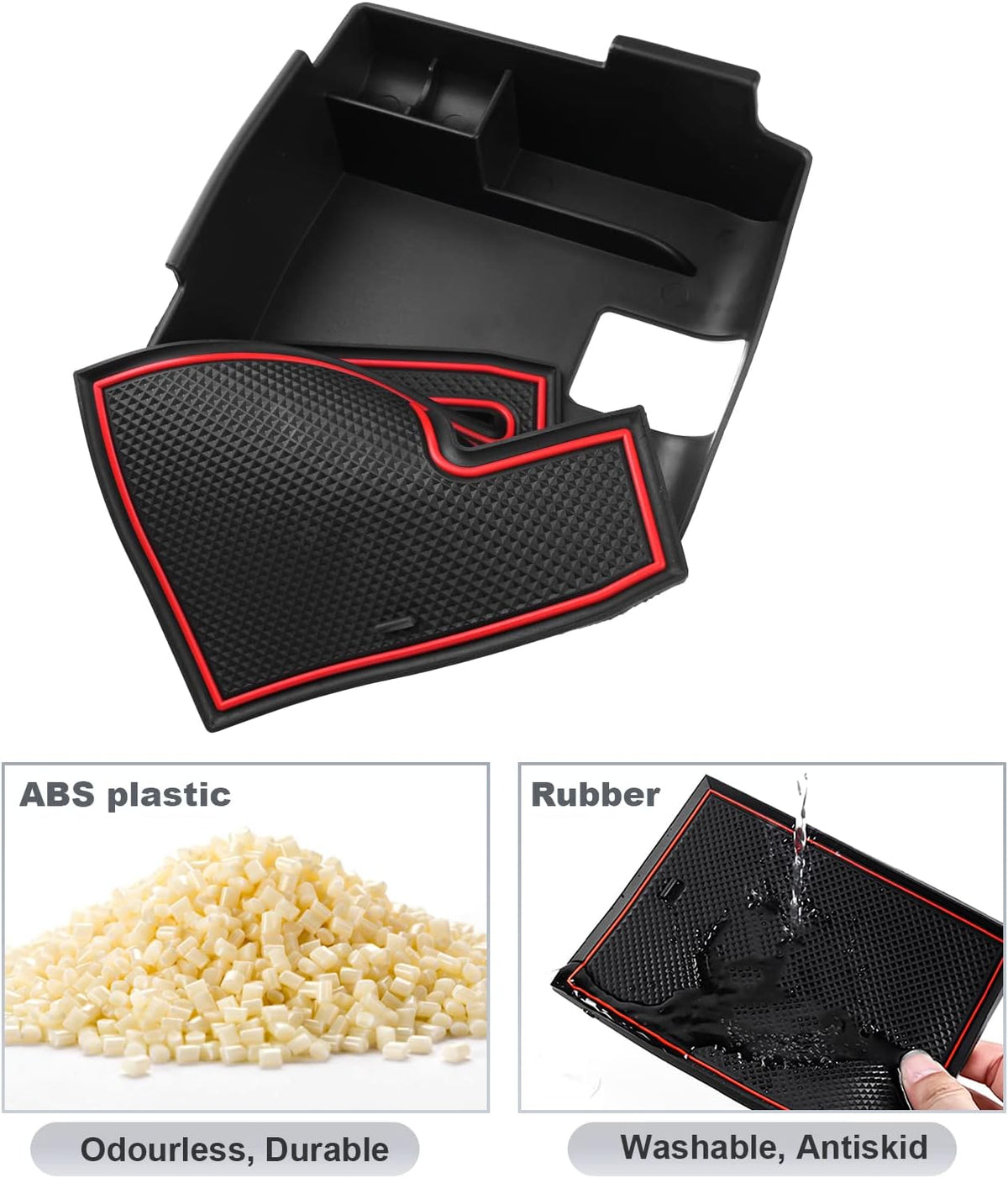 SKTU for 2020-2027 Toyota Corolla Center Console Organizer w/Coin Holder