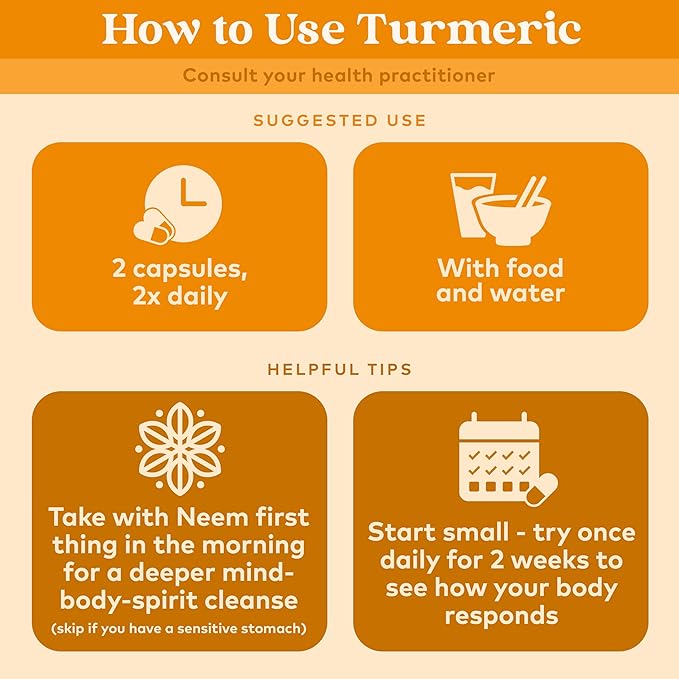ORGANIC INDIA Turmeric Curcumin with Black Pepper - Organic Turmeric Supplement and Curcumin Supplement, Turmeric Capsules, Joint Support & Immune System Support, Whole Root, Trikatu - 180 Capsules