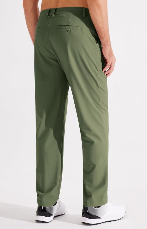 Libin Men's Golf Pants - Classic Fit Flat Front Lightweight Stretch Casual Pants | 29" - 31" - 33" Sizes