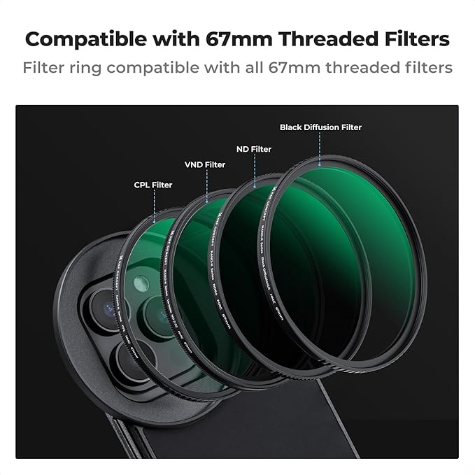 K&F CONCEPT 6.7 inch Magnetic Lens Filter Mount Adapter