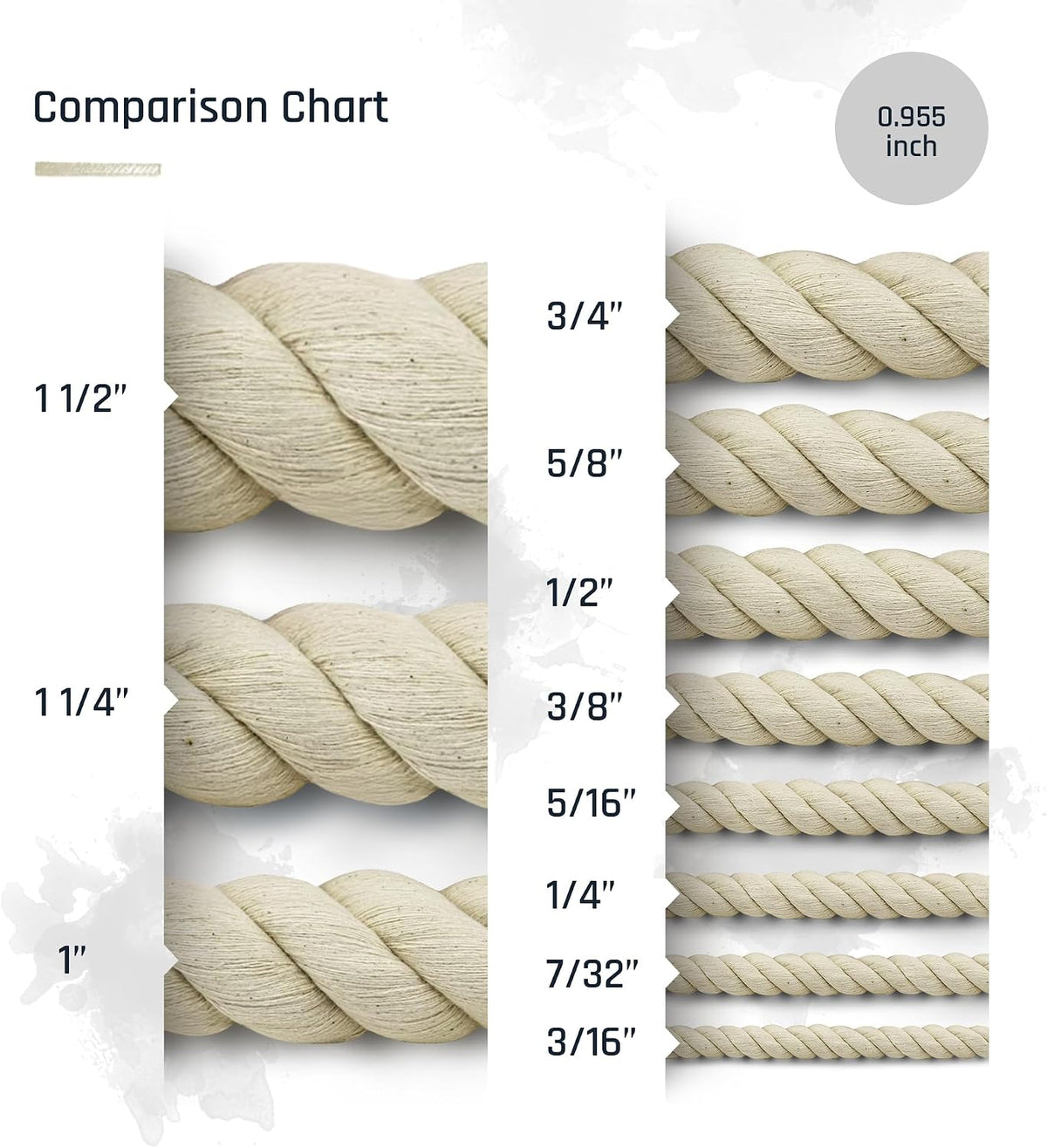 Pelican Rope 100% Cotton Twisted Rope, Natural Macrame Cord for Crafts, Pet Toys, Safe for Animals, DIY, Gardening,Indoor/Outdoor, Soft, Durable, Low-Stretch, 3/8" x 25ft