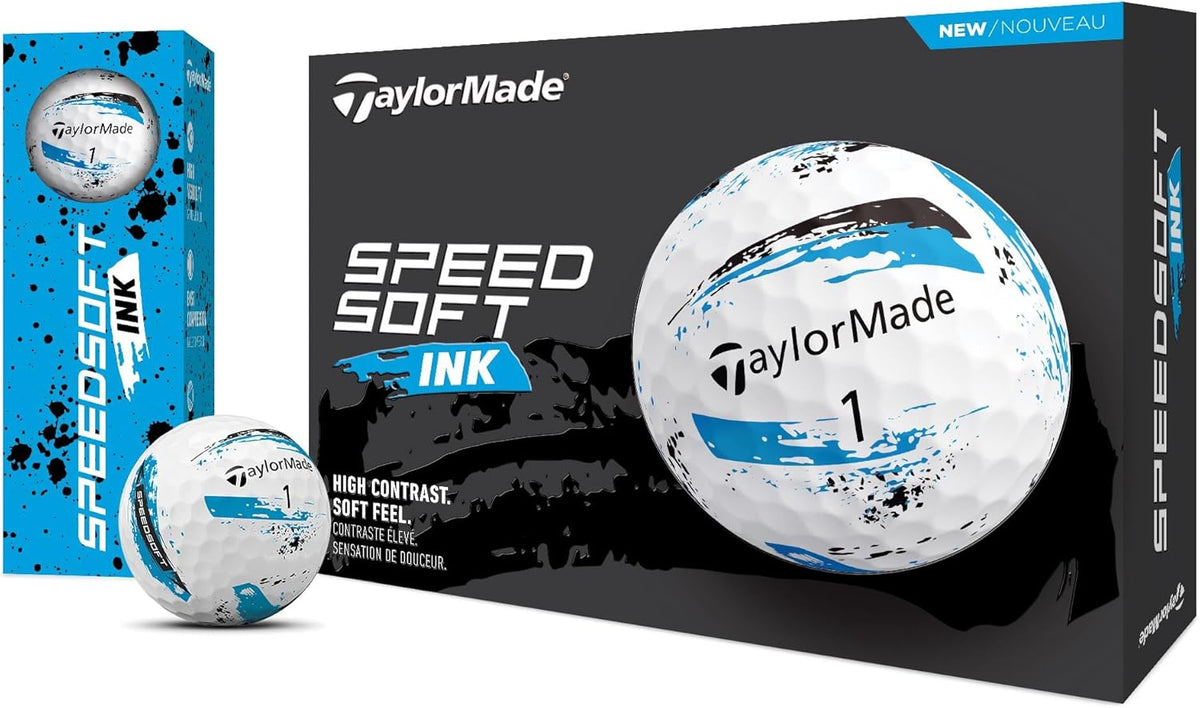 TaylorMade SpeedSoft Golf Balls - Maximum Distance & Ultra-Soft Feel | Ideal for Tee & Green Play